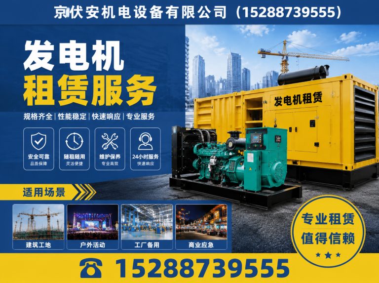 陇南发电机出租展示图